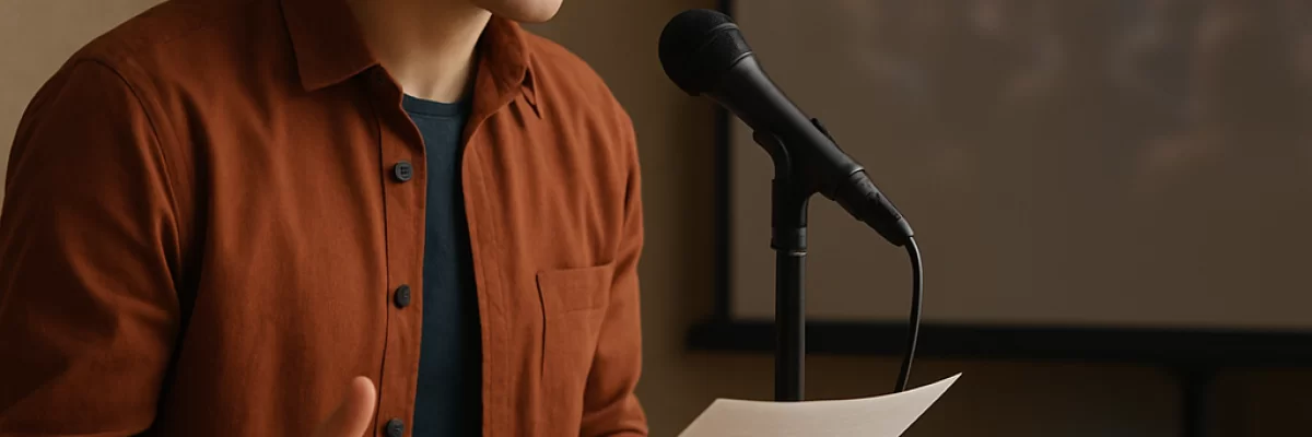 Using AI to Practice Public Speaking